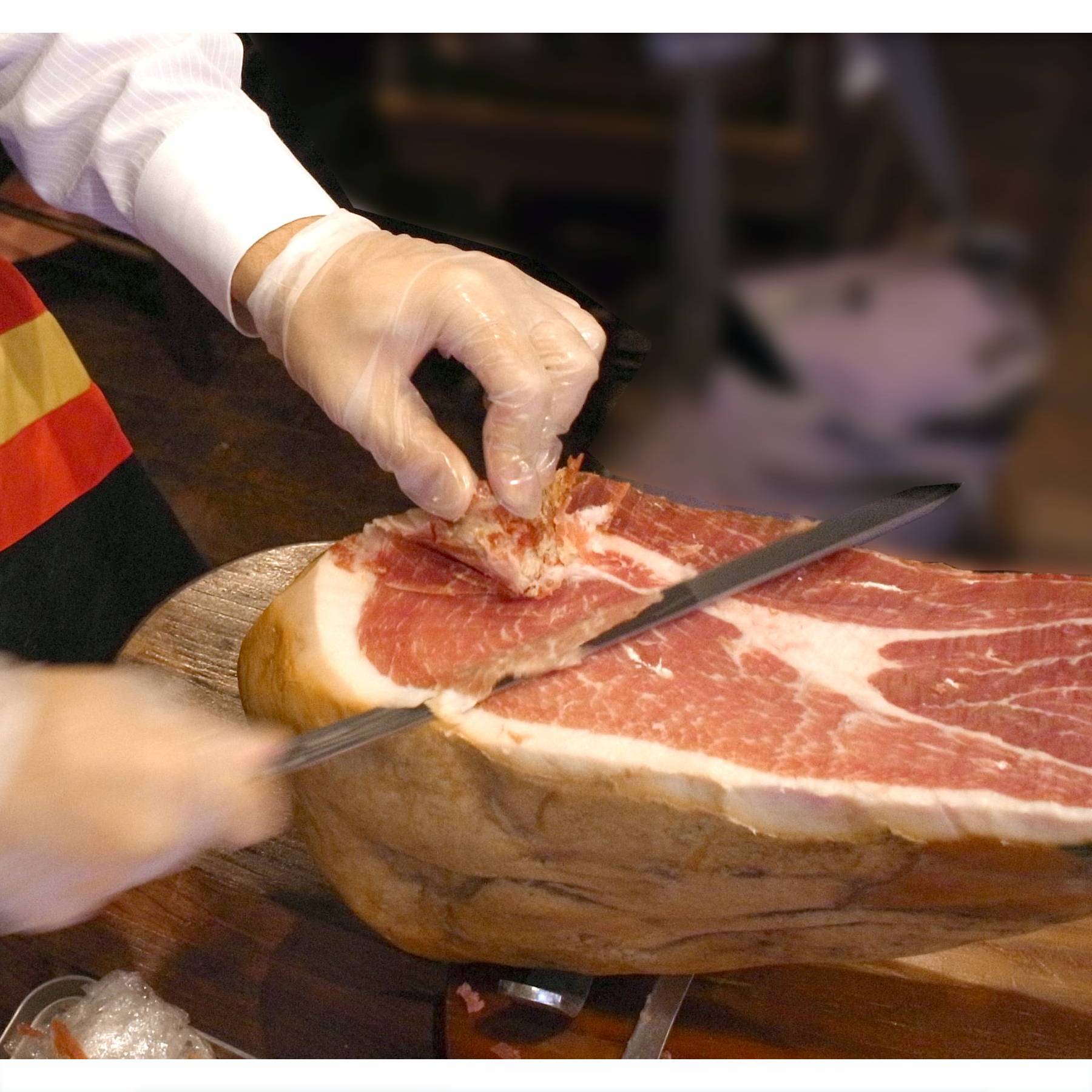 カサルバ ハモン・セラーノ・スモーク スライス ブルゴス産《スペイン産白豚/スライス/後脚》60g - 画像 (2)