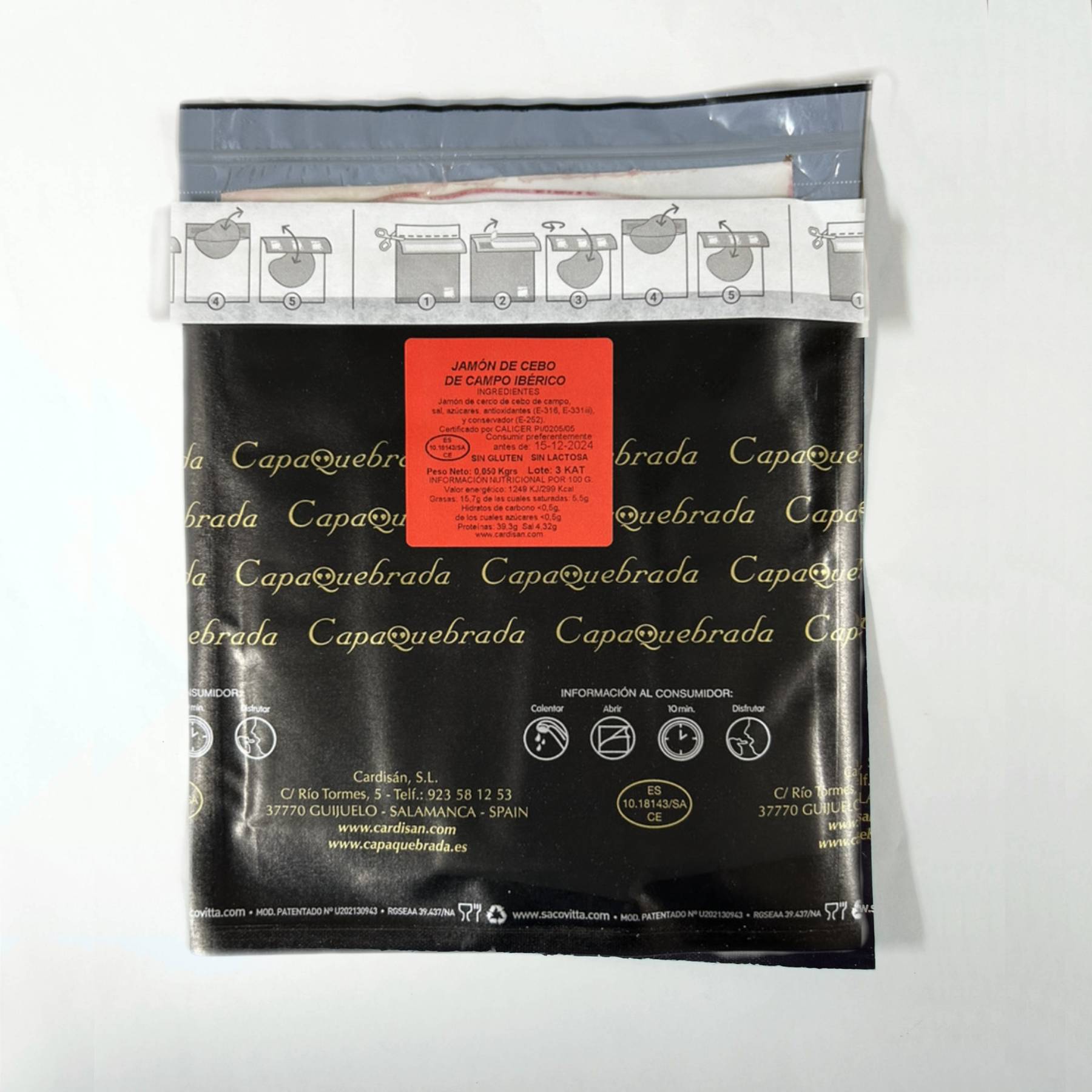 ハモン・イベリコ・セボ・デ・カンポ 手切りスライス ギフエロ産《イベリコ/スライス/後脚》50g  - 画像 (2)