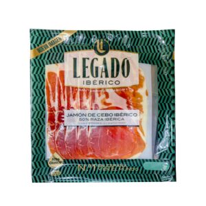 イベリコ生ハムスライス LEGADO JAMON DE CEBO IBERICO 50%RAZA IBERICA 60g（冷凍）